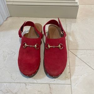 Red Gucci Clogs! Barely worn :)                              size 39.5